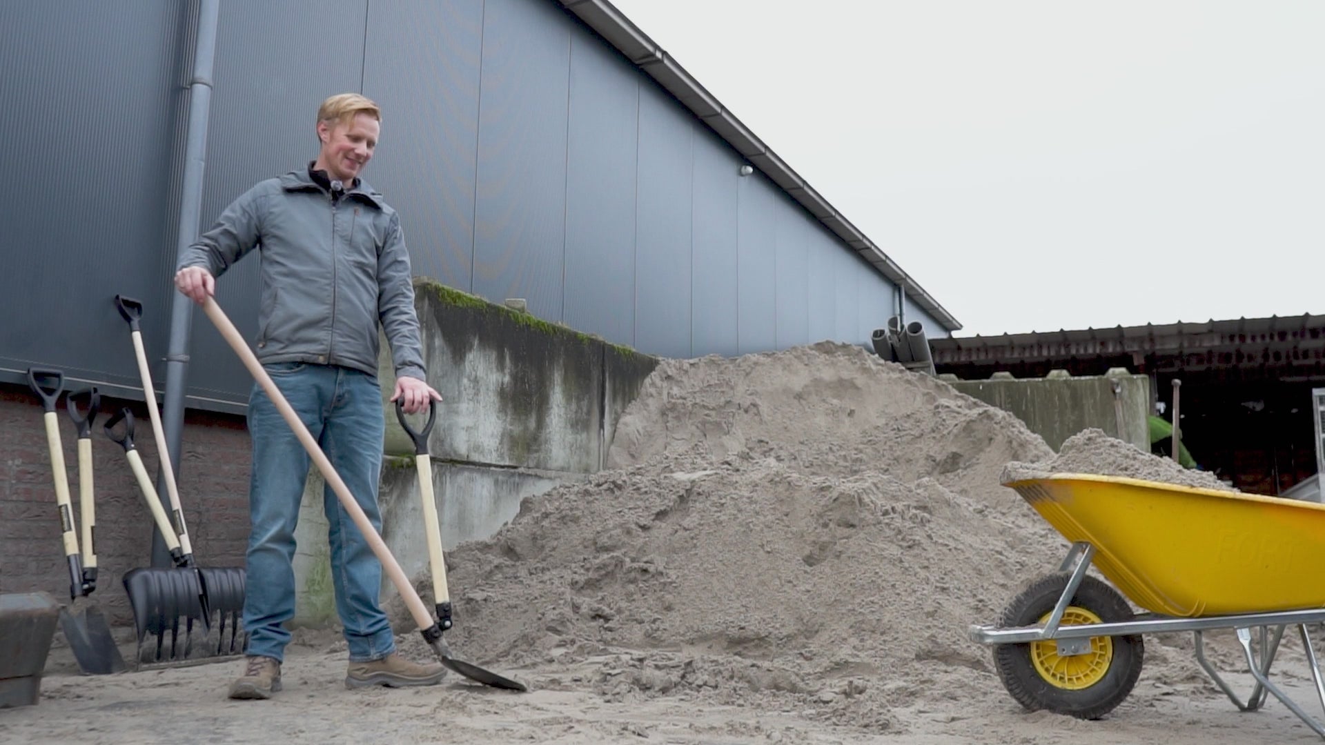 Bats lange steel met MaxErgo® Hulp-Hendel (ergonomische schep)