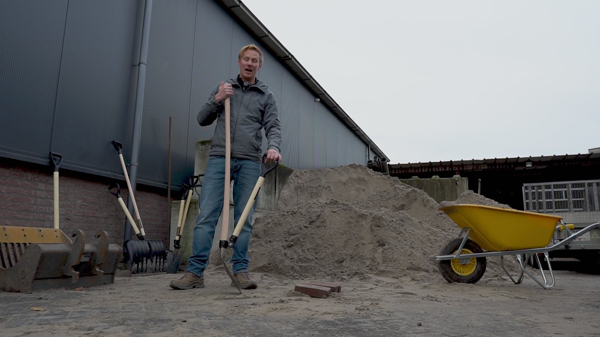 Bats lange steel met MaxErgo® Hulp-Hendel (ergonomische schep)